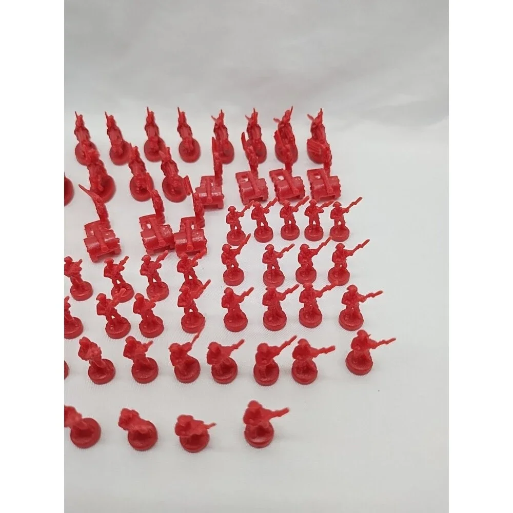 Set Of (60) 2003 Risk Red Board Game Player Pieces